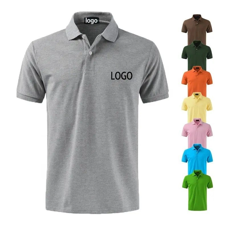 Factory Custom Dry Fit Soft Cotton or Polyester Sports Plain Blank Bulk Polo T Shirt Tee Uniforms Business Work Wear Unisex Golf Clothing Polo Shirt