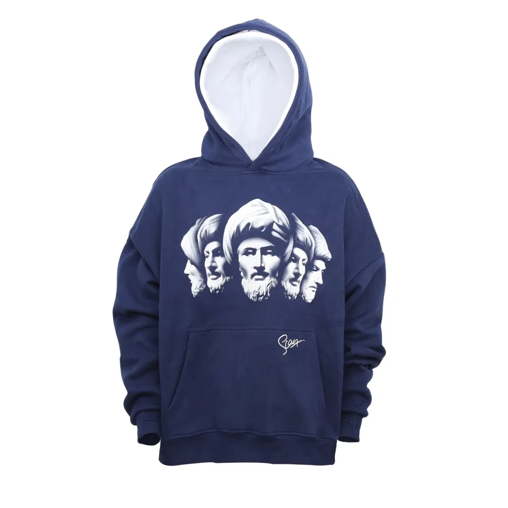 320GSM Knitting Fabrics Custom Logo Print Kangaroo Pocket Men's Pullover Hoodies