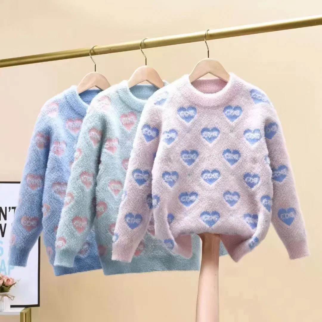 Ultra Soft Kids Winter and Spring Premium Cotton Round Neck Pull Over Sweater Apparel Garment Clothing Available for Custom Design for Manufacturer Price