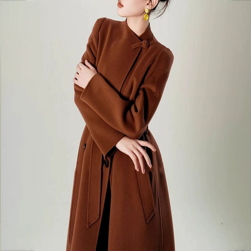 Custom Handmade Wool Cheongsam Coat for Unique Fashion Statements