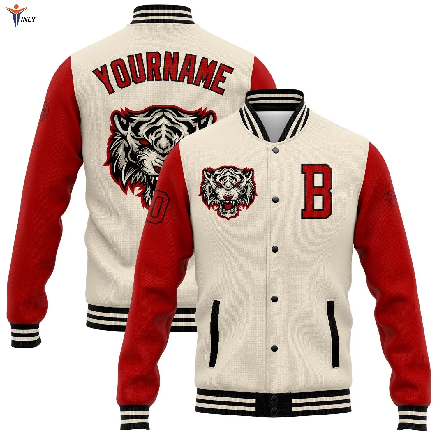 Custom Youth Casual Sportswear Design Embroidery Fleece Varsity Baseball Letterman Bomber Jacket