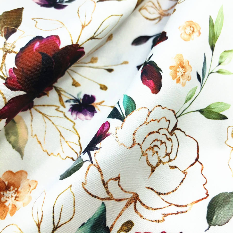 Custom Wholesale Eco-Friendly Durable Anti-Static Breathable Nylon Polyester Elastic Digital Printed Plain Fabric for Sport Down Jacket Coat Dress Garment