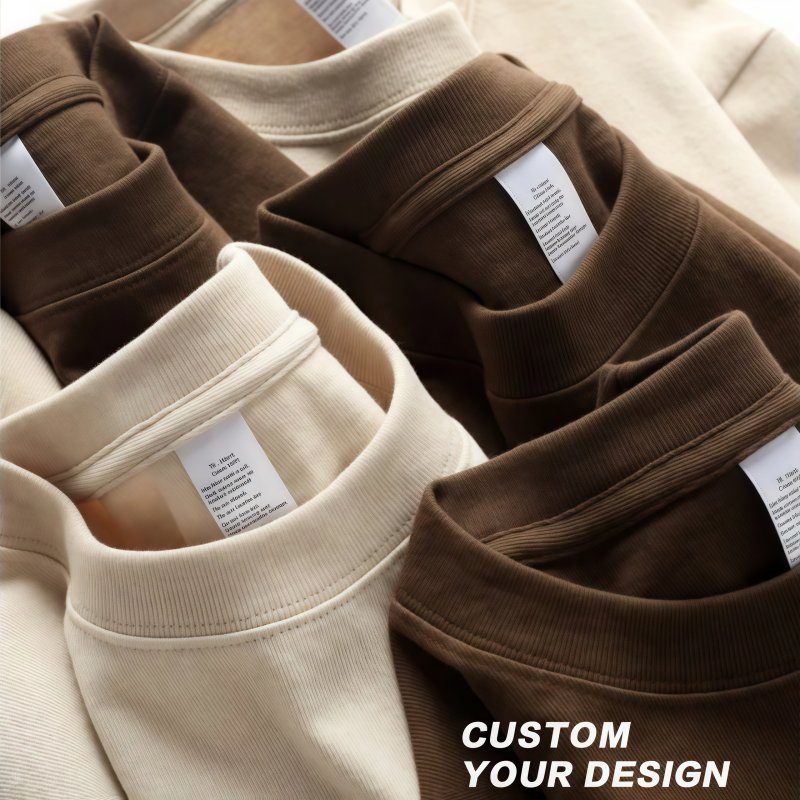 Wholesale Graphic Custom Cotton Printing Men's Plain Blank Heavy Weight T Shirt