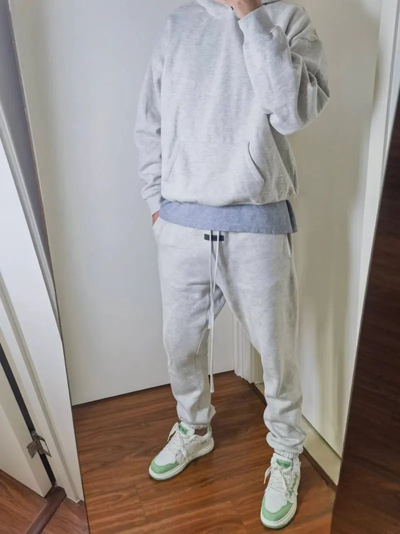 2026 New Wholesale High Quality Casual Gym Pants&Trousers Flocking Printing Athleisure Sports Custom Logo 100% Cotton Men's Sweatpants