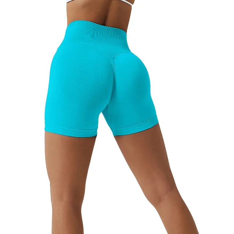 Manufacturer Wholesale Ruched Custom Gym Active Sports Wear Women Running Sweat Absorbing Short Fitness Yoga Bike Shorts