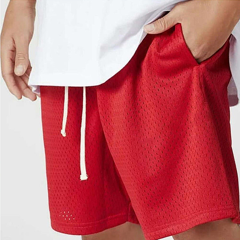 Custom Manufacturer Blank Plain Men's Gym Shorts Quick Dry Athletic Running Joggers Polyester Basketball Mesh Shorts