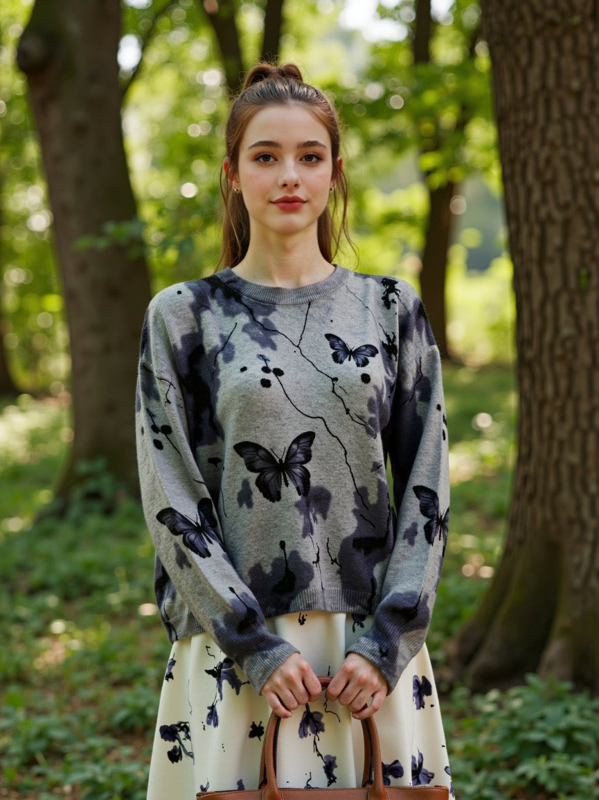 Plus Size Women's Knit Clothes Pure 100% Cashmere Sweater Fashionable Stylish and Trendy Custom Sizes, Pattern &amp; Gauge with OEM Support