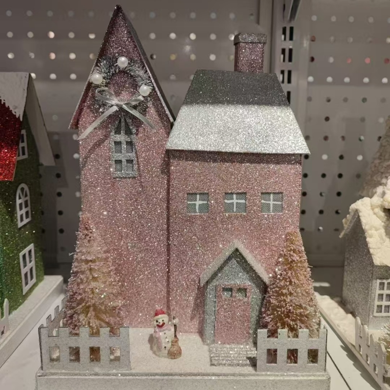 OEM Factory Design Custom Wholesale Paper Christmas House Villas Castle Christmas Tree Christmas Festive Handmade Decorations and Crafts