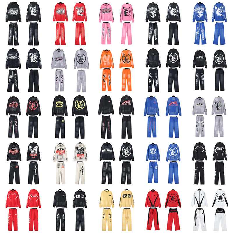 Wholesale Custom Top Quality Sp5der Bp Hellstar Essentials Denim Tears Men Hoodie