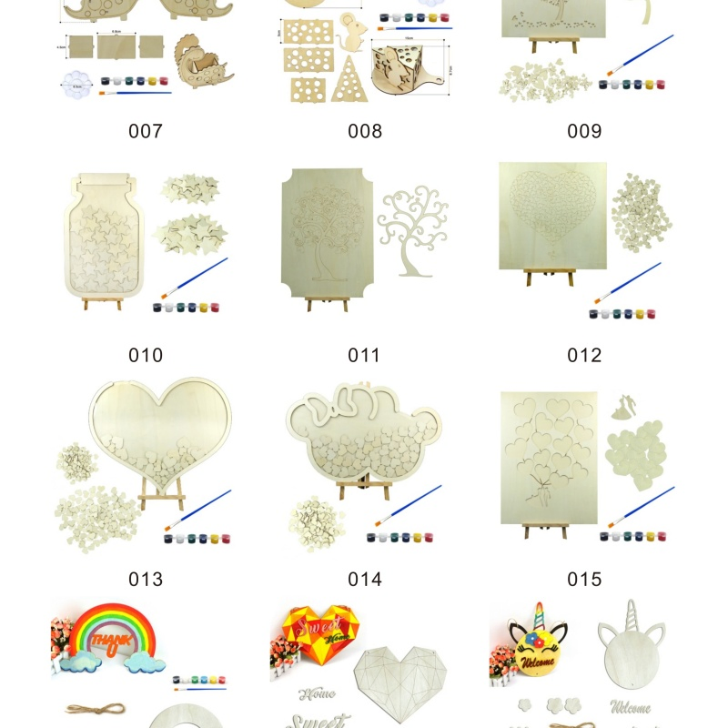 Factory Direct Custom Painted Design Wooden Decoration Art Craft