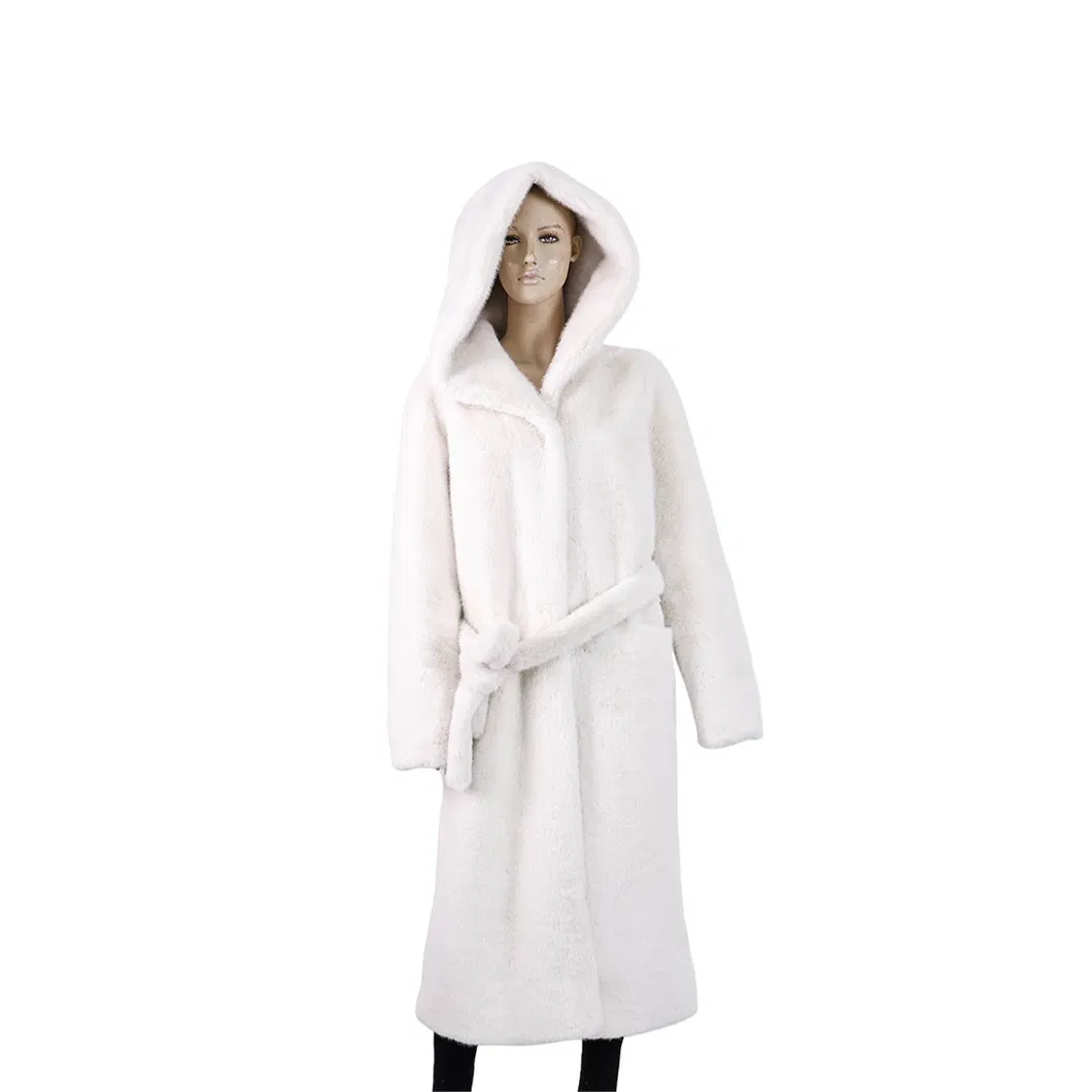 White Luxury Faux Coat