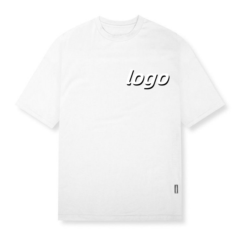 Custom Puff Printed Logo Short Sleeve Brand Streetwear T Shirt for Men