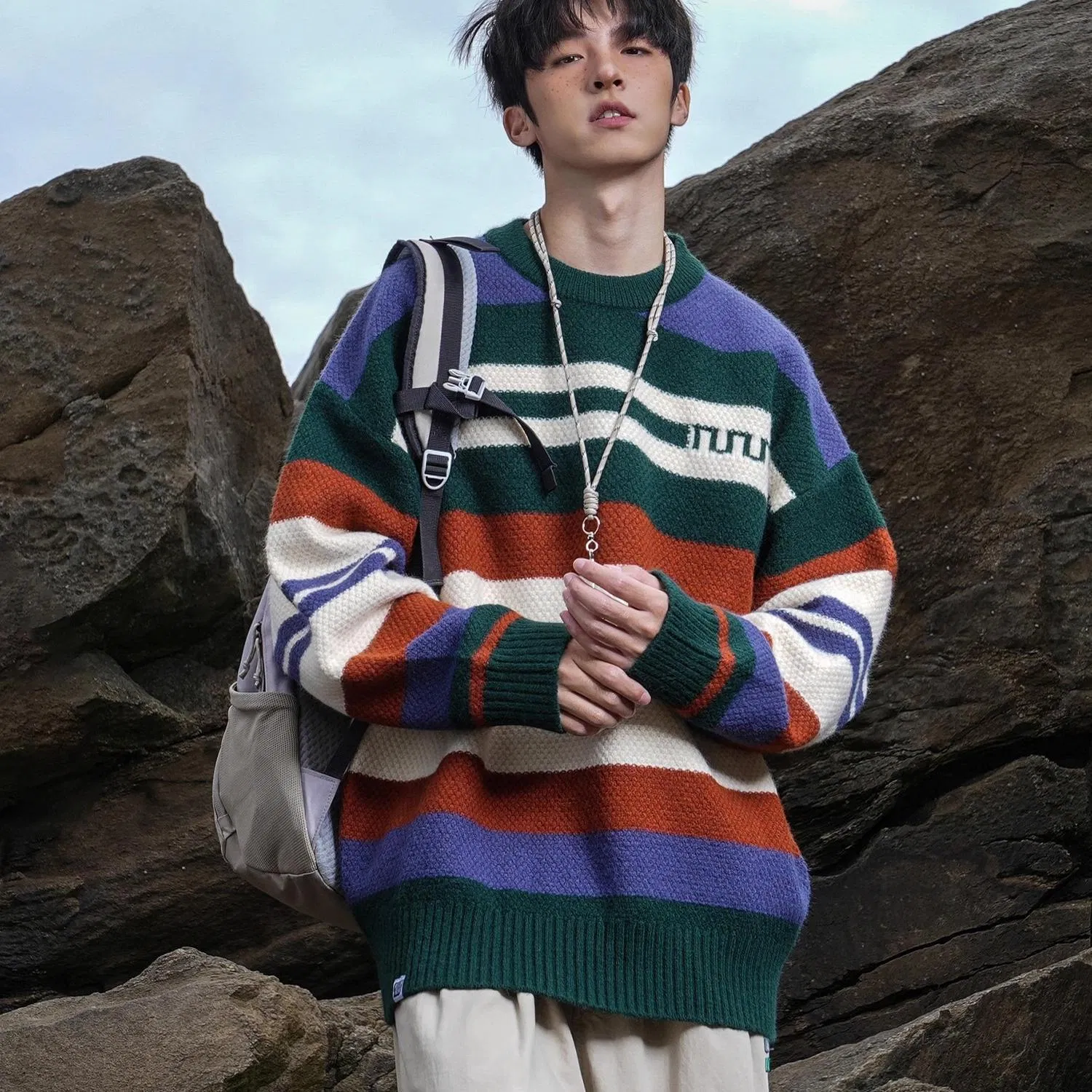 Men's Turtleneck Sweater 100% Pure Cashmere Long Sleeve Pullover Manufacturer Custom Wool Knitted Plain Sweater