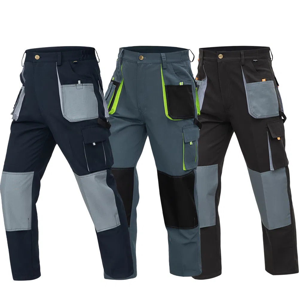 Men Work Pants Custom Multi Pockets Cargo Trousers Durable Work Pants