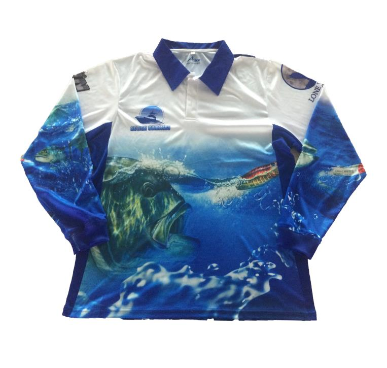 Goldleaf Wholesale Custom Logo Upf 50+ Protection Outdoor Performance 100% Polyester Fishing Shirt