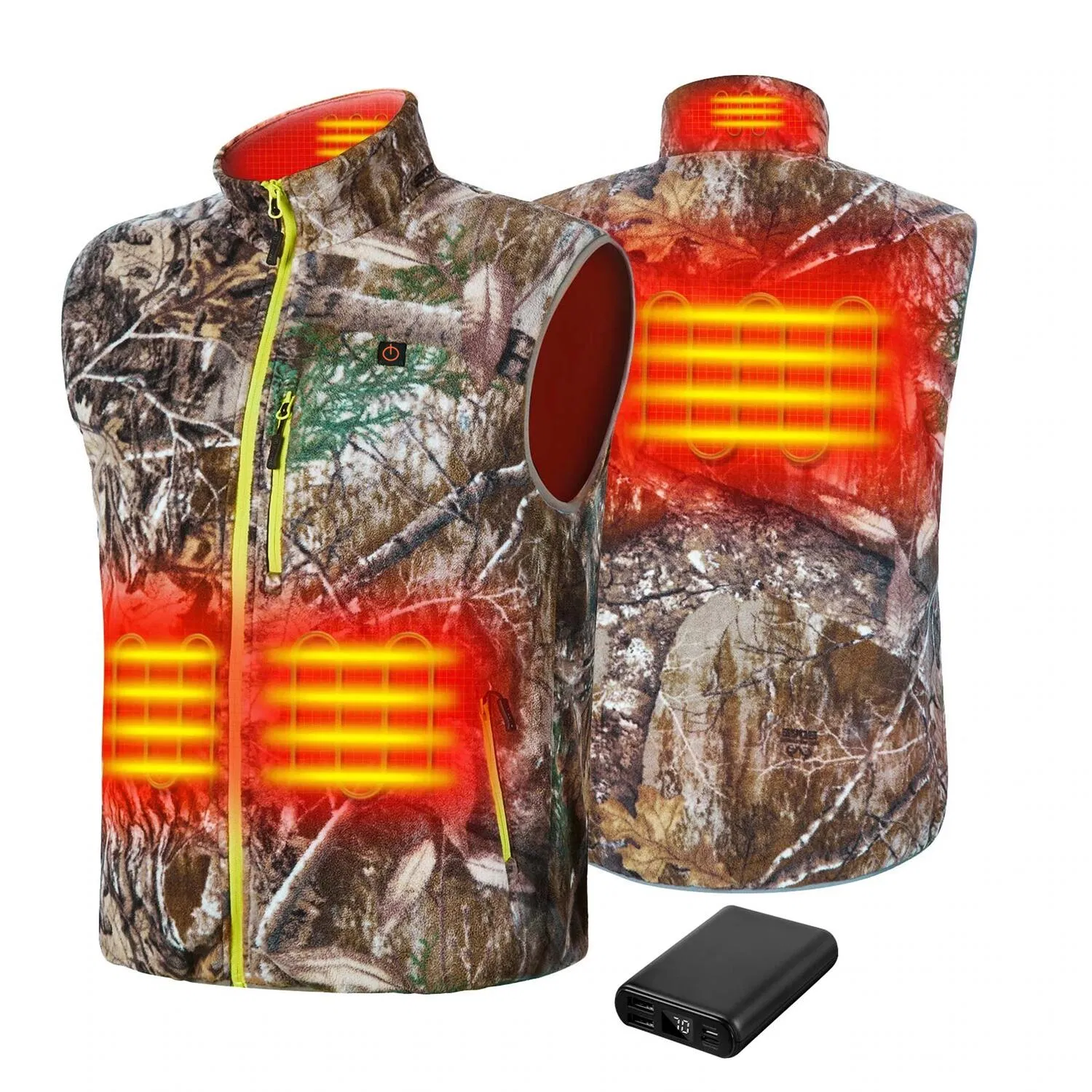 ODM/OEM Custom Outdoor Windproof and Waterproof Battery Heated Hunting Fishing Jacket