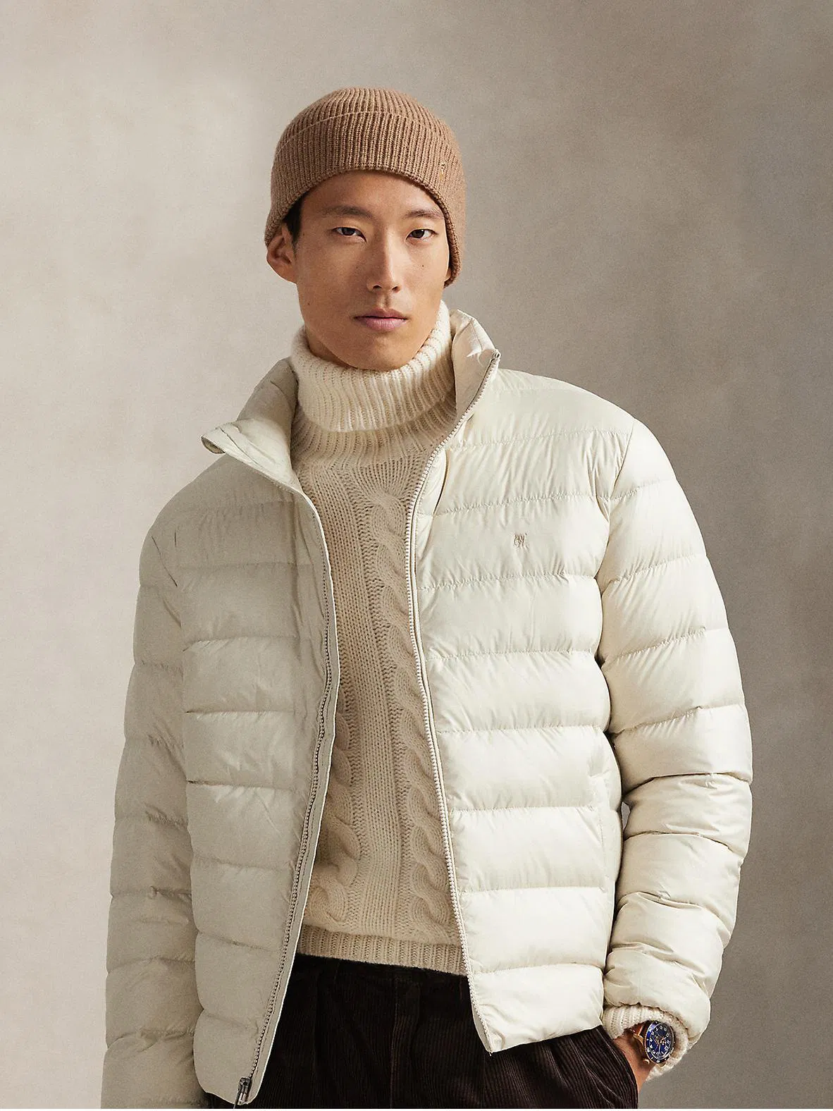 Dropshipping Ralph Custom Clothing Manufacturers Custom Logo Duck Eiderdown Outdoor Work Wear Warm Winter Men's Down Coat Puffer Jacket