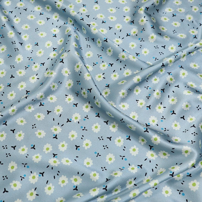 Custom Design 16mm/19mm/22mm Silk Satin 6A Stretched Digital Printing 100% Silk Fabric