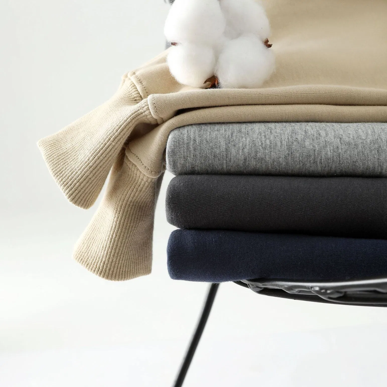 Heavyweight 500GSM Combed Cotton Silver Fox Velvet Zipper Cardigan Sweater Men Pure Color Hoodie Custom Logo