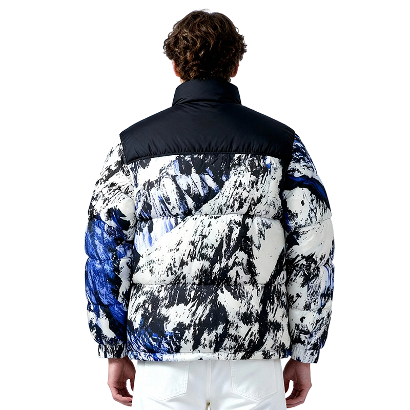 Custom Men Printed Winter Warm Cotton Jacket Wholesale Coat Manufacturer