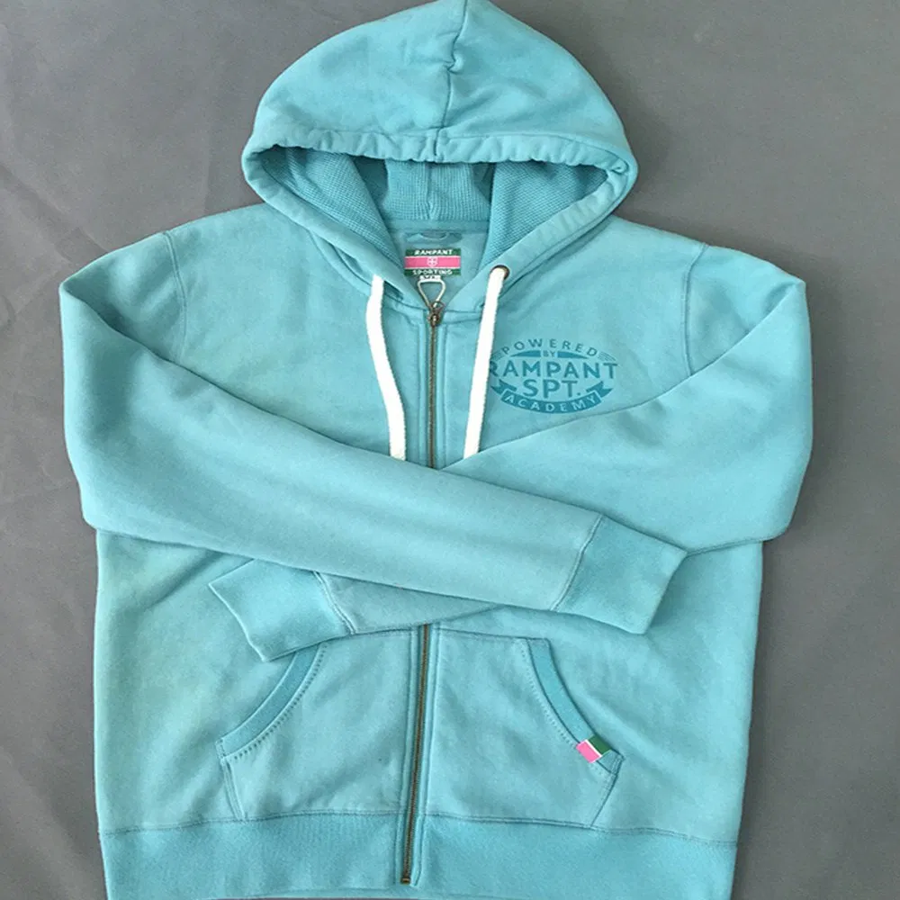 Wholesale Custom Screen Printing OEM Streetwear Thick Fleece Zip Hoodie