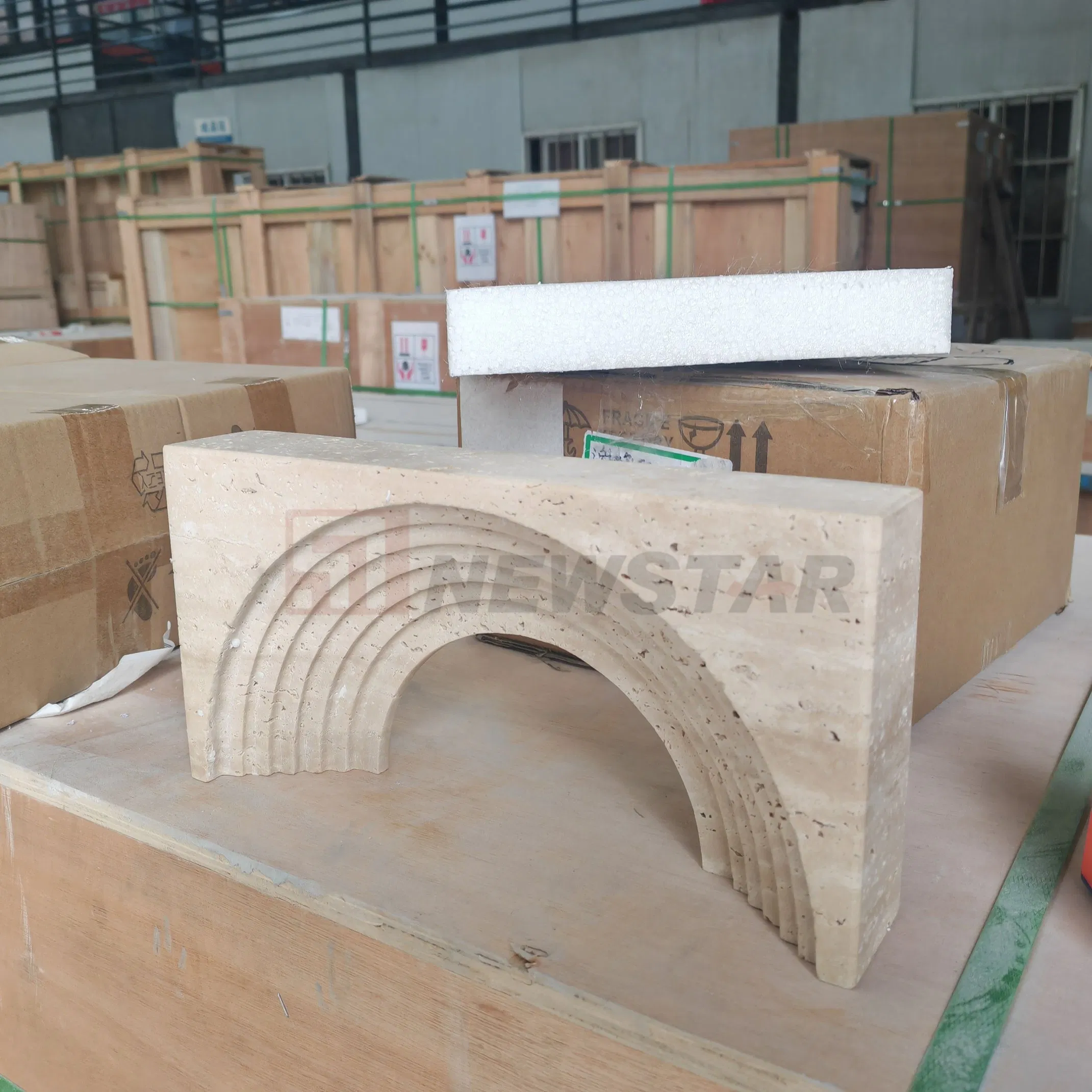 Modern Creative Design Custom Travertine Incense Burners Home Decor Natural Marble Craft