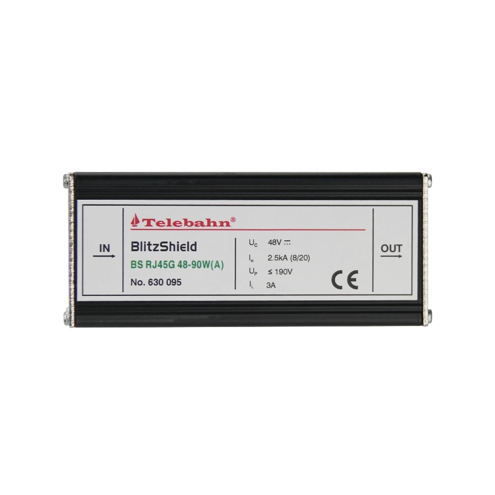 RJ45 CAT6 Ethernet Surge Protector 48V 90W 1000Mbps Poe Surge Arrester SPD Custom Logo for Networks