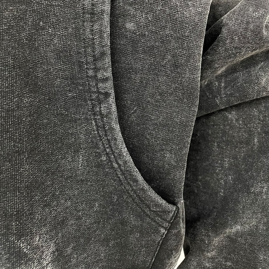 Custom Men's Hoodie Oversized Sunfaded Acid Washed Hoodies Pullover Top Heavyweight