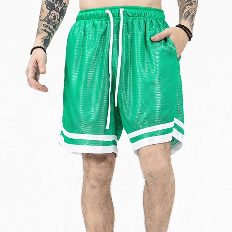 OEM Manufacturer Sports Beach Swimming Gym Basketball Sweat 5 Inch Inseam Polyester Custom Mens Mesh Shorts