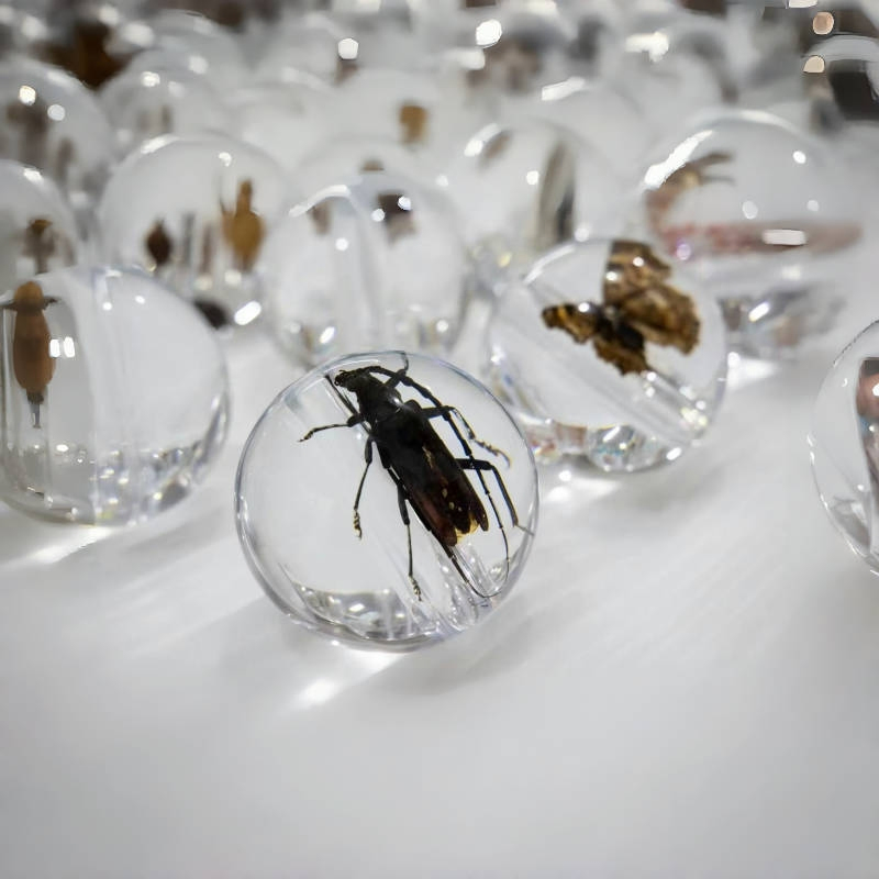 Factory Design Permeable Crystal Bead Crystal Ball Crystal Built-in Flowers and Animals Custom High-Grade Crystal Model Gift Crafts