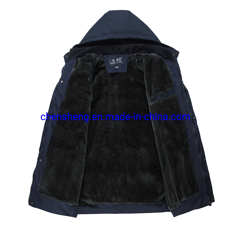 2020 Plain Custom Design Nylon Fabric Padded Mens Jackets Coats Winter Cotton Man Jacket Manufacturer