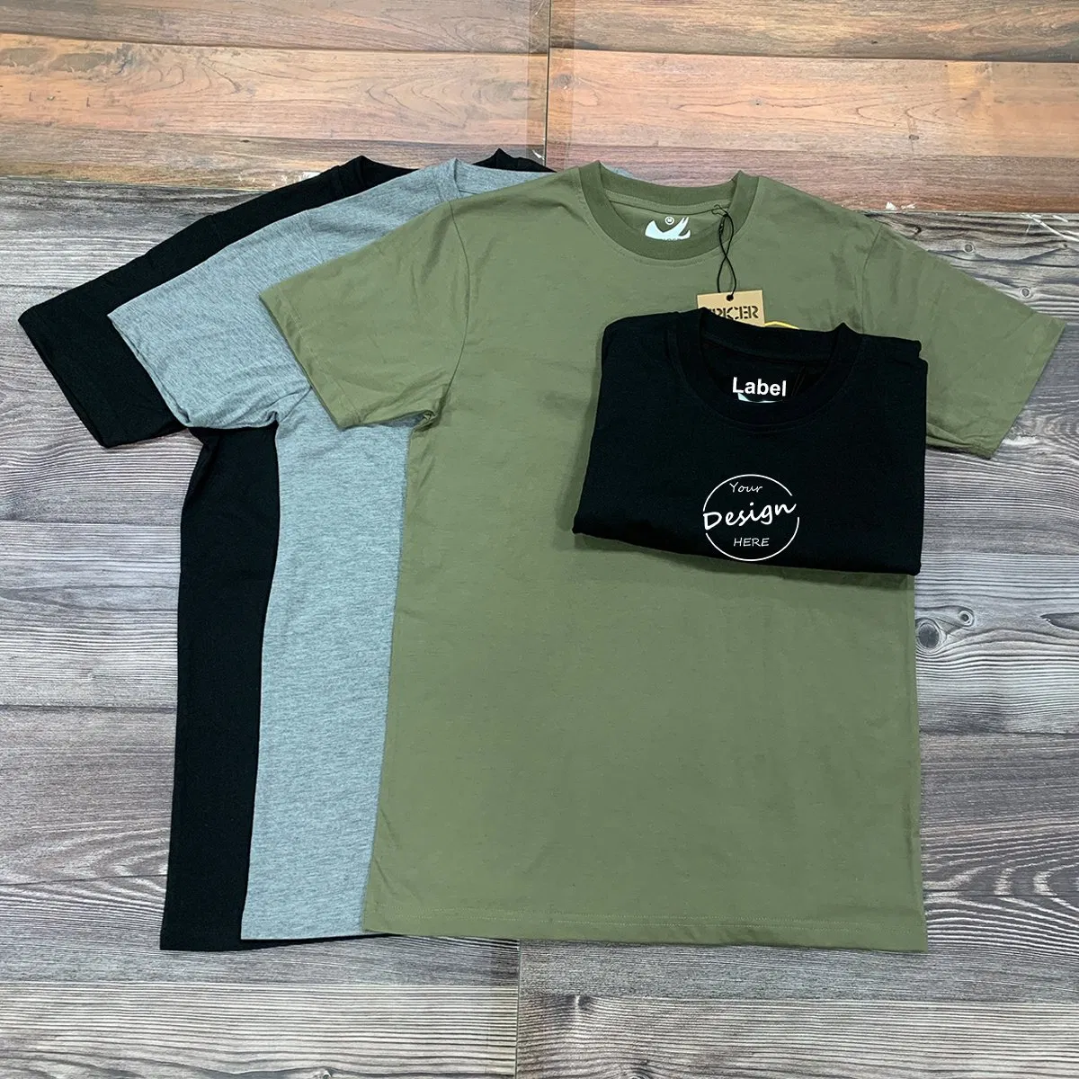 Custom Men's Tshirt Screen Print Plain Casual Basic Short Sleeve Muscle Fitted T-Shirt High Quality 100% Organic Cotton Tee T Shirt for Men Wholesale