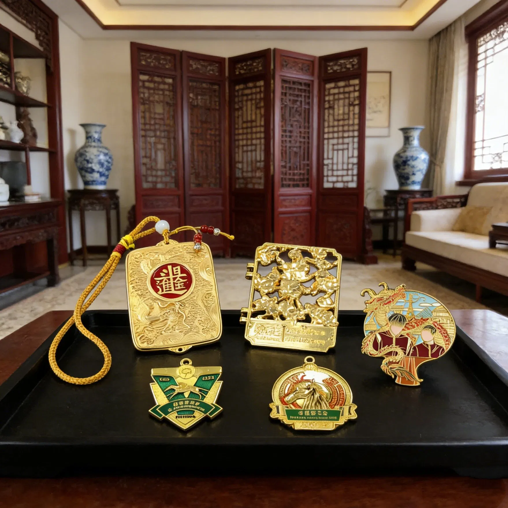 Custom Design Export Quality Handmade Decorative Iron Metal Coins Engraved Crafts