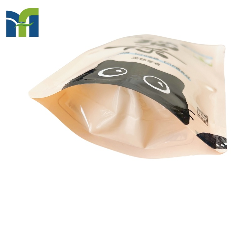 Custom Logo Printed Recyclable Plastic Food Grade Cat Treats Doypack Package