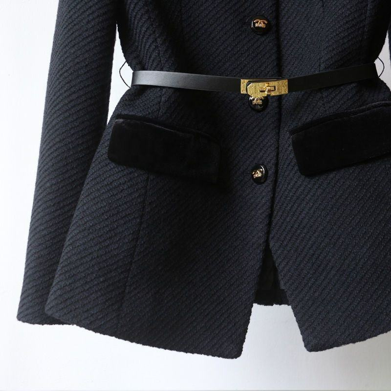 Custom-Made Wholesale Women's Stand-up Collar Coats, New Spring Fashion Long-Length Waist-Cinched Women's Coats Clothing