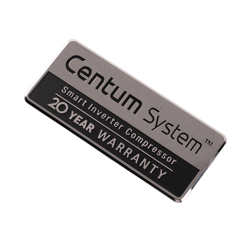 Custom 3D Metal Nickel Self Adhesive Sticker Logo for Branding