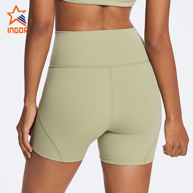 Ingor Sportswear Active Wear Manufacturer Custom Activewear High Waist Butt Lifting Gym Shorts