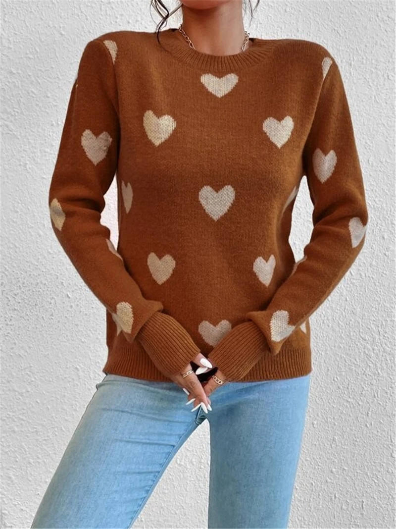 Knitted Sweater Custom Supply 2025 Spring-Autumn Women's Long-Sleeve Stylish Casual Pullover Knit Sweater Knit Sweater