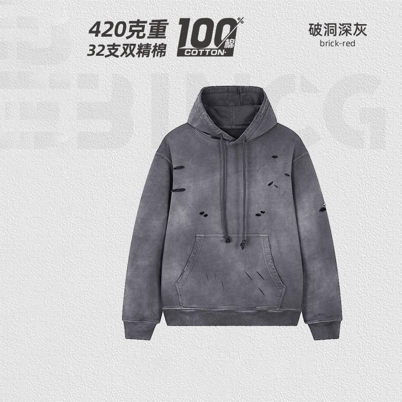 Wholesale 100% Cotton Black High-Quality Men's Black Hoodies with Custom Printed Logo