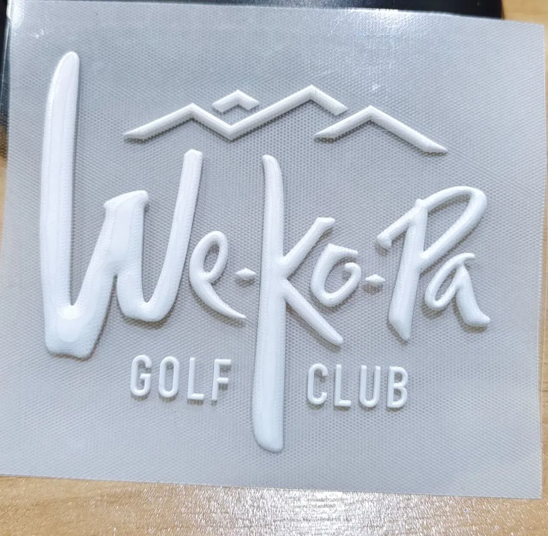 Custom Eco-Friendly 3D Embossed Silicone Rubber Logo for Shirt Hoodie Hat Shoes