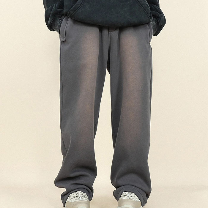 Manufacturers Custom Streetwear Acid Wash Sweat Pants Men Sunfaded Sweatpants