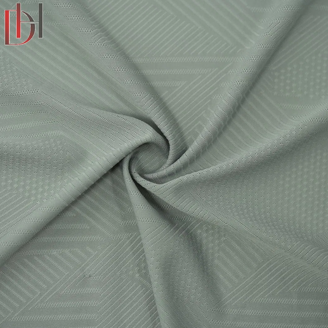 Custom Wholesale Dyed Quick-Drying Breathable Sport Jacquard Shirt Fabric Textile