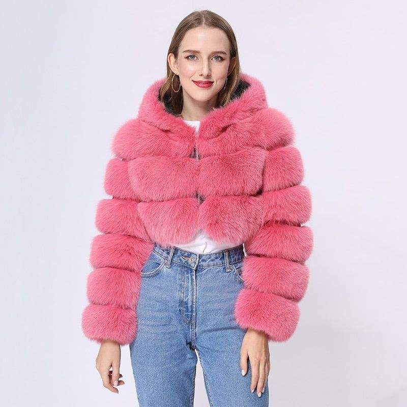 Who Esale Custom Women Genuine Rea Bue Fox Fur Jacket Fox Fur Coat Women Rea