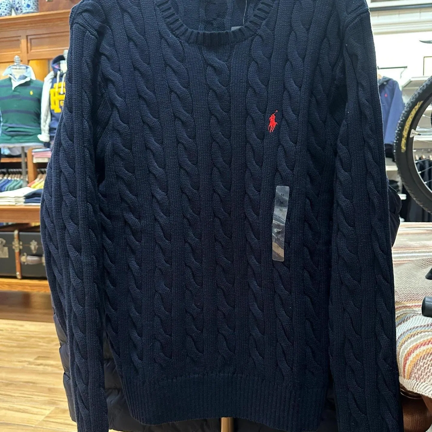 Dropshipping Custom Logo Casual Slim-Fit Knit Sweater for Men Wool Ralph Old Money Style Vintage Classic Lauren Men's Knit Jumper