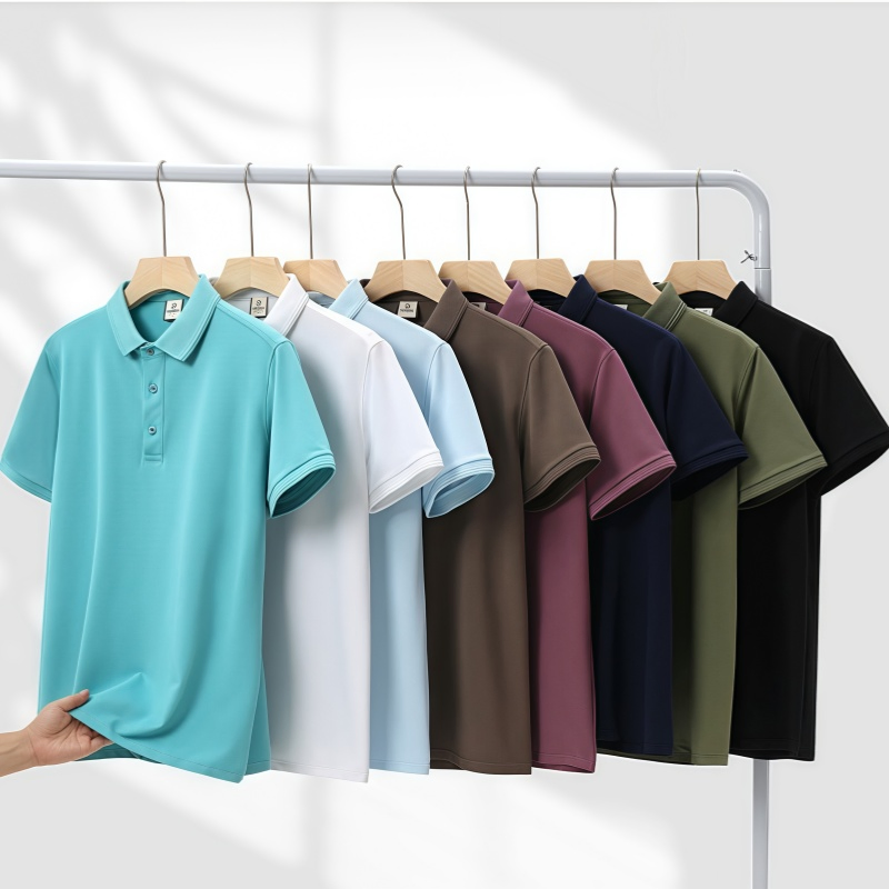 Wholesale High Quality Custom Printed Logo 100% Cotton Plain Golf Men's Polo Shirt