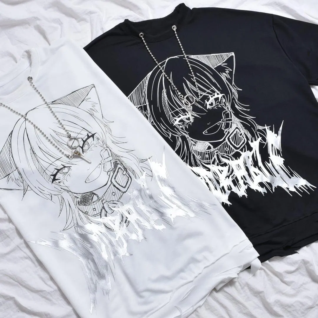 Custom Logo Hip Pop T Shirt Oversized 100% Cotton T Shirts Luxury Clothing Designer Men Clothes Wholesale Fashion Graphic T Shirt