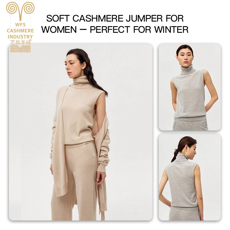 Knitwear Manufacturer Custom Spring Summer Autumn Winter Casual Turtleneck Sleeveless Sweater Knit Pullover Vest