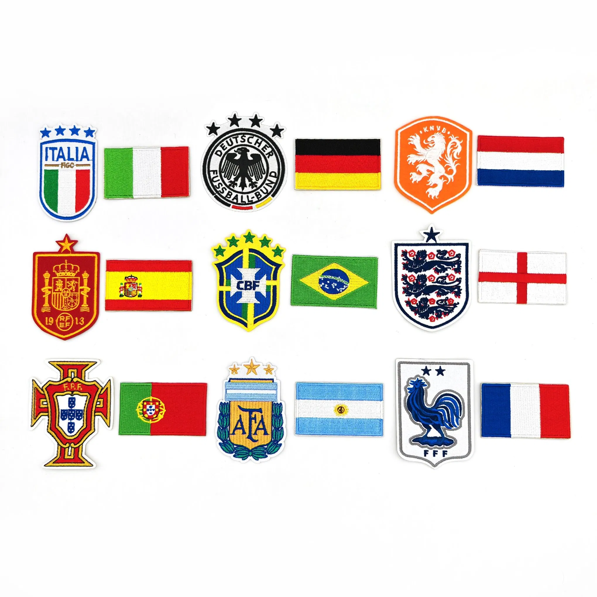 Fans Supplies DIY Custom Football Clothing Team Logo of Various Materials