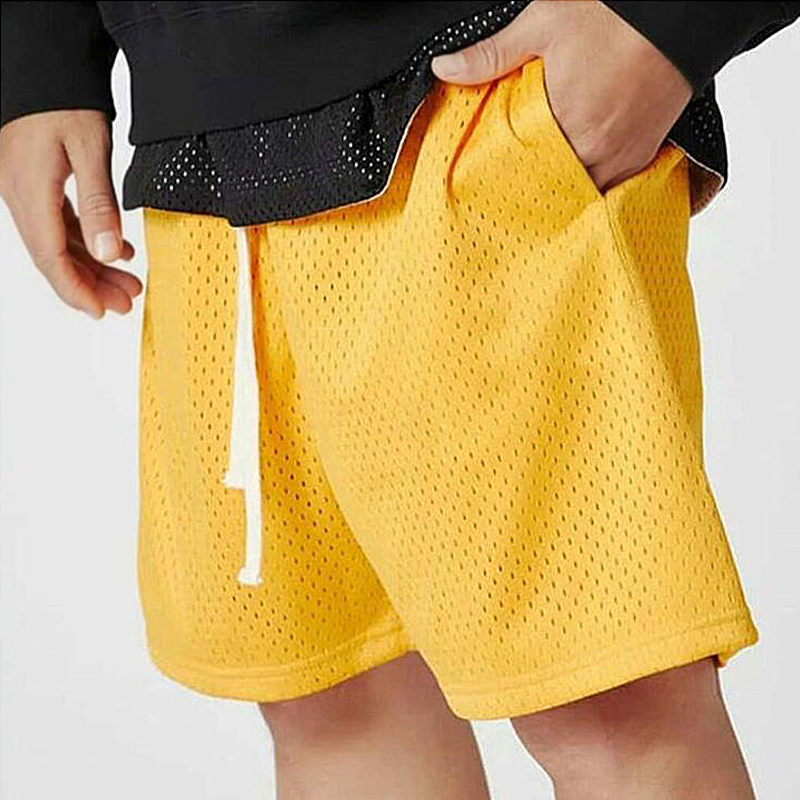 Custom Manufacturer Blank Plain Men's Gym Shorts Quick Dry Athletic Running Joggers Polyester Basketball Mesh Shorts
