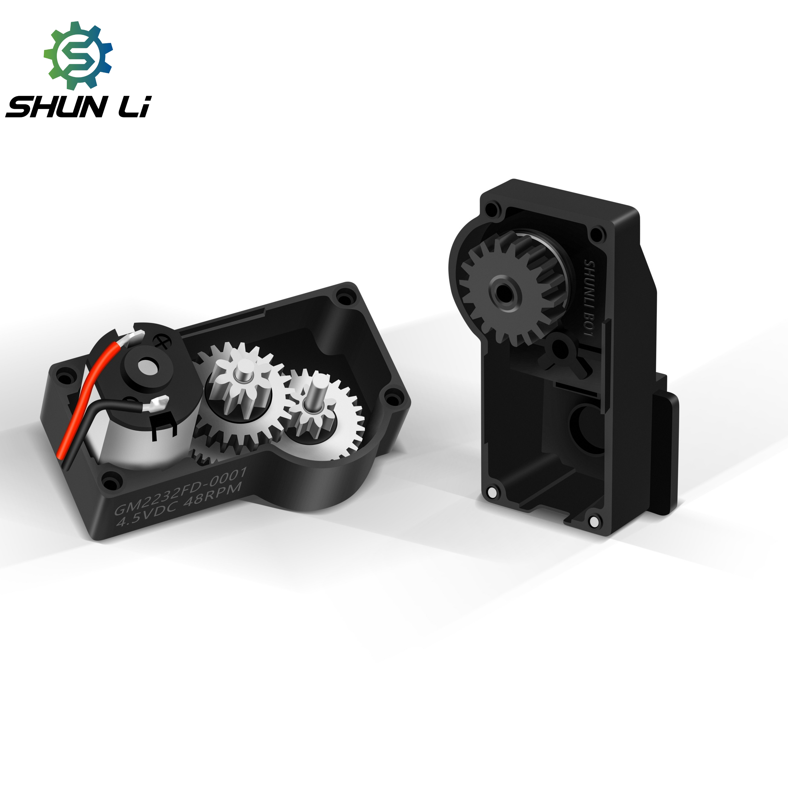 Shunli Motor Small Gear Motor 1.5V 3V 6V 12V DC Motor With Micro Gearbox Low Speed 30RPM 50RPM 80RPM for Intelligent Lock